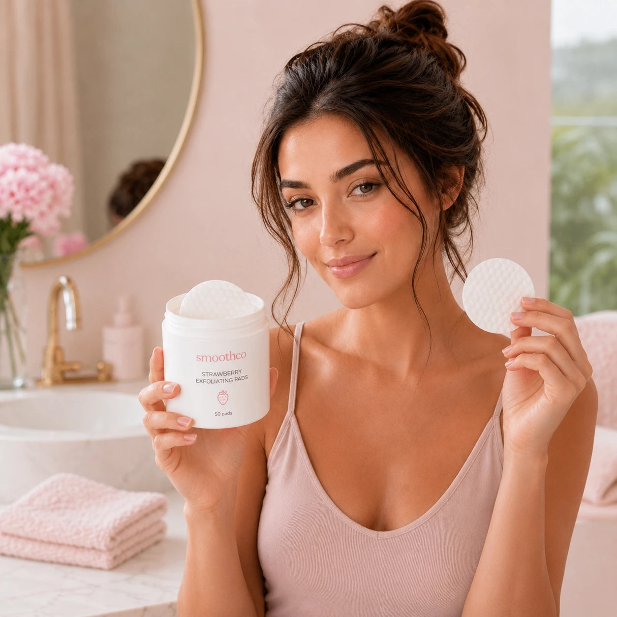 Smoothco Strawberry Exfoliating Pads