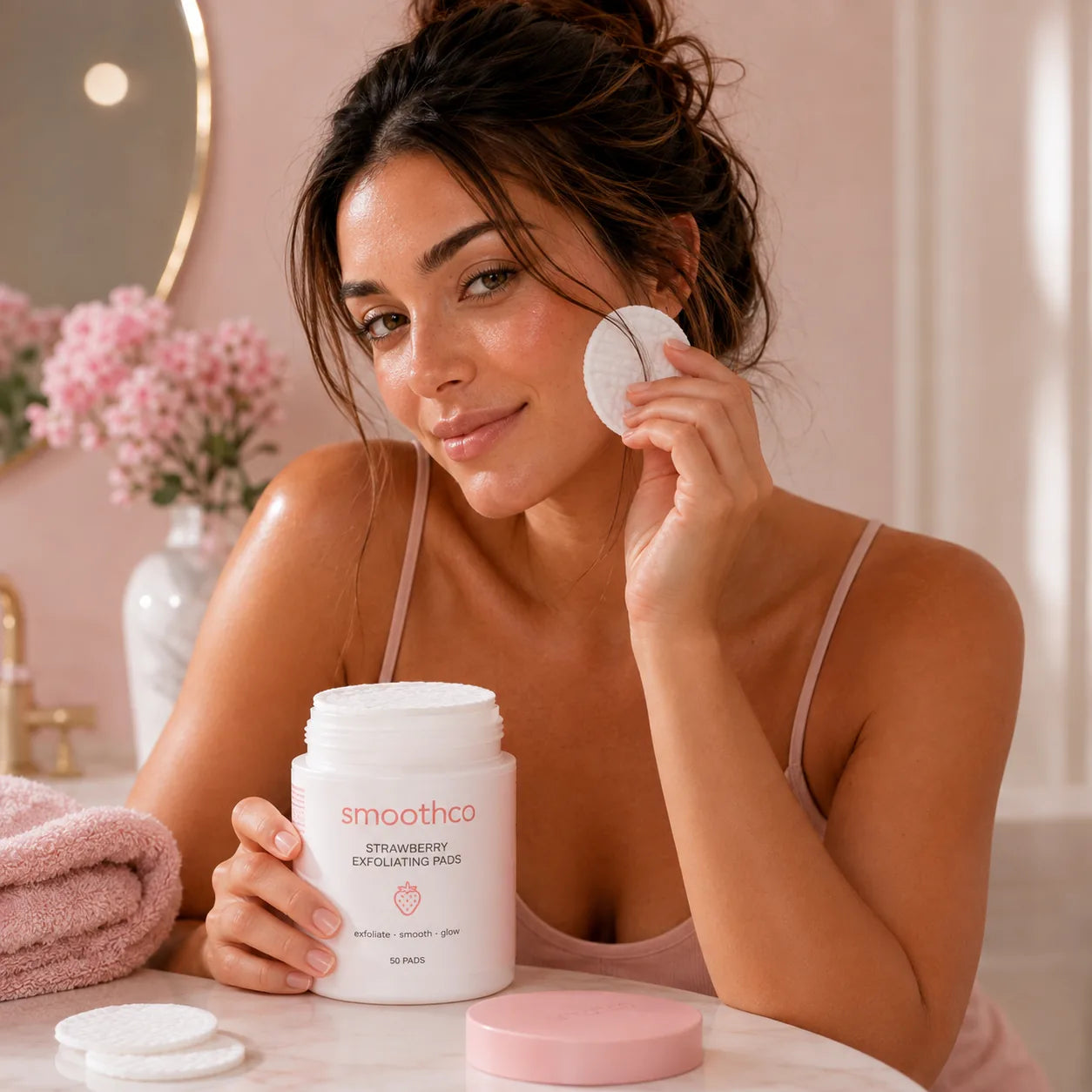 Smoothco Strawberry Exfoliating Pads