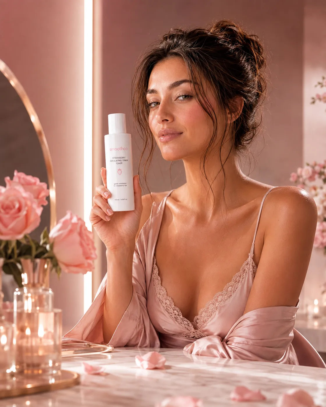 Smoothco Strawberry Exfoliating Toner lifestyle
