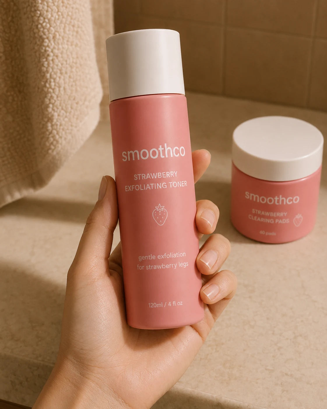 Strawberry Legs? No More. Exfoliating Toner.