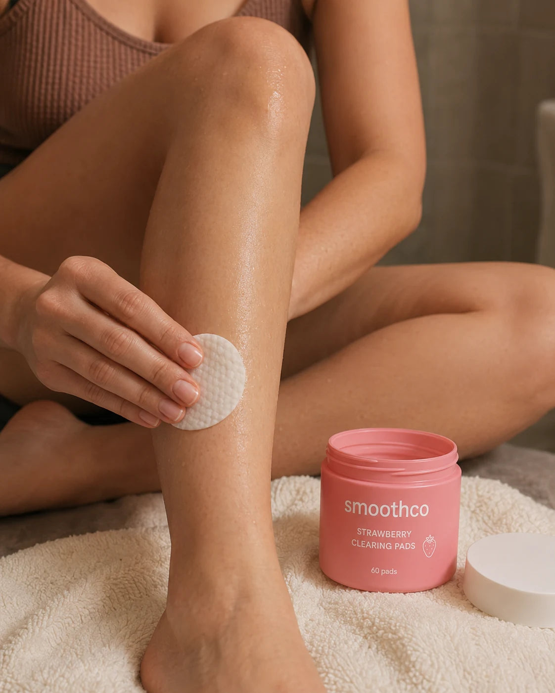 Use Smoothco Strawberry Clearing Pads
